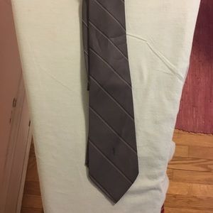 Gray striped Yves Saint Lauren Tie!